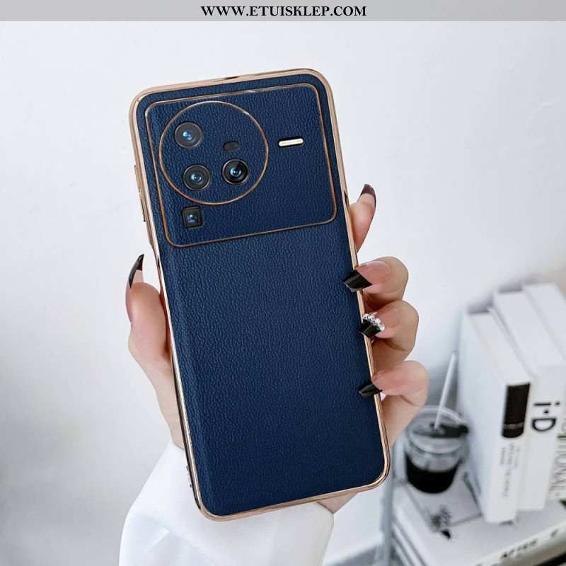 Futerały do Vivo X80 Pro Kolor Prawdziwej Skóry